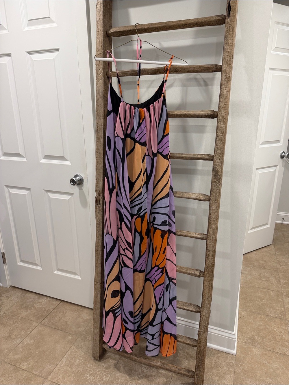 Sam Edelman Abstract Print Maxi Dress - Size M - Picture 3 of 3